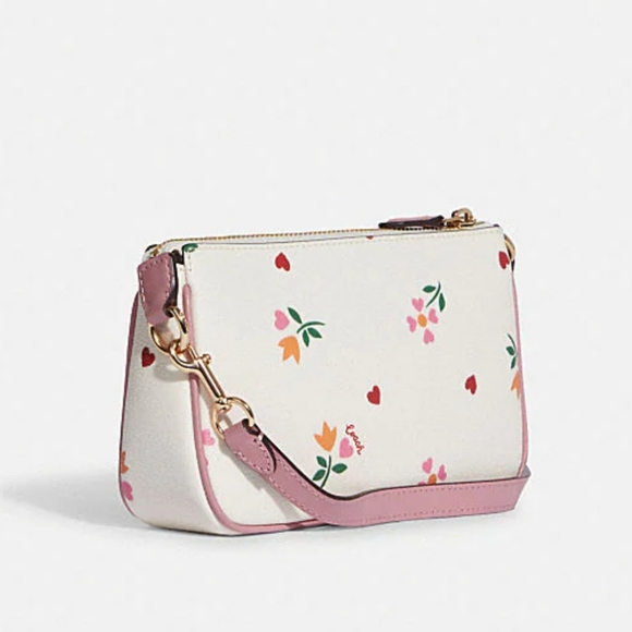 Coach Nolita 19 with heart Petal print in white - Picture 5 of 11
